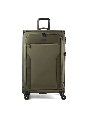 D&N Travel Line 9704 4 Rollen Trolley L 78 cm mit Dehnfalte in olive
