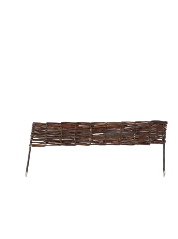 relaxdays 2 x Beeteinfassung in Braun - (B)60 x (H)10 cm