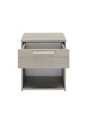 CALICOSY Nachttisch CYRUS in Hellgrau - (W)43  x (H)50  x (L)cm