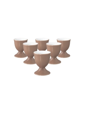 Seltmann Weiden 6er Set Eierbecher Liberty Pure Colors ø 4,9 cm in Cocoa Brown