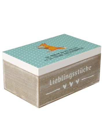 Mr. & Mrs. Panda Box Fuchs Gitarre mit Spruch in Türkis Pastell