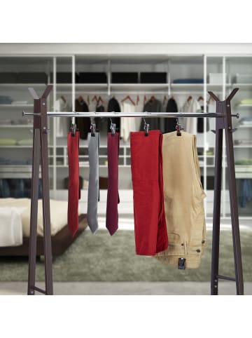 relaxdays 40x Stiefelklammern in Silber/ Schwarz