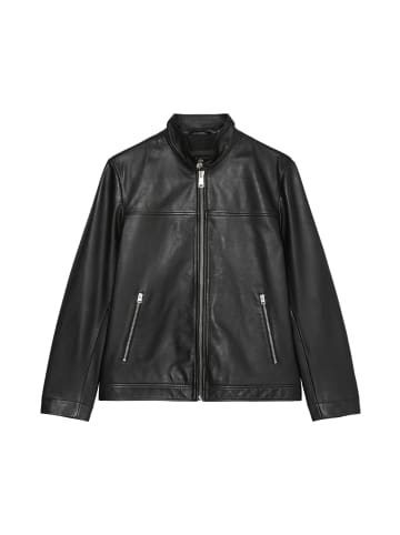 Marc O'Polo Lederjacke regular in Schwarz