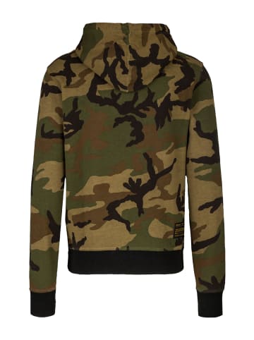 Replay Hoodie All-Over Camouflage in grün