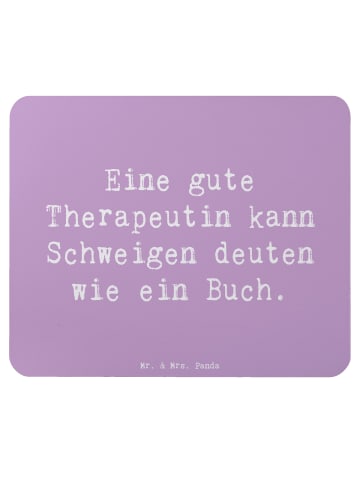 Mr. & Mrs. Panda Mauspad Spruch Therapeutin Weisheit mit Spruch in Lavendeltraum
