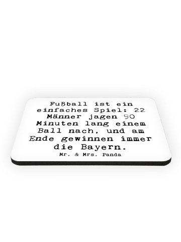 Mr. & Mrs. Panda Magnet Spruch Fußball Bayern mit Spruch in Weiß