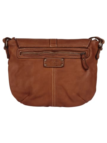 Cluty Umhängetasche echt Leder in cognac