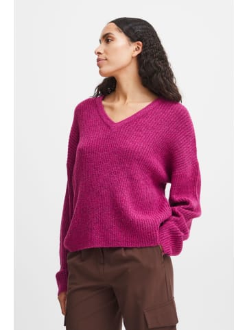 b.young Strickpullover BYONEMA VNECK JUMPER - 20813897 in lila