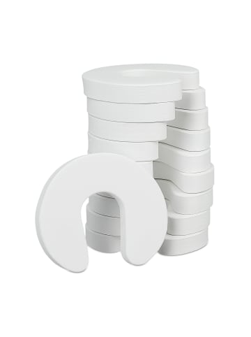 relaxdays 20x Tür-Klemmschutz in Weiß