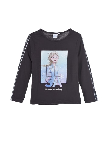 Disney Frozen Langarmshirt Elsa Longsleeve in Grau