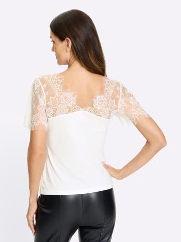 Heine Spitzenshirt in ecru