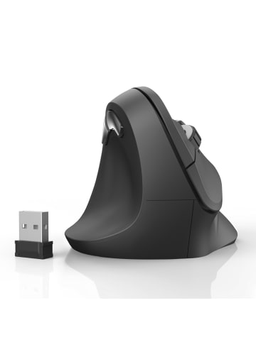 Hama Vertikale ergonomische Maus EMW-500L, Linkshänder