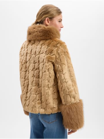 MARC CAIN COLLECTIONS Teddyfelljacke in braun