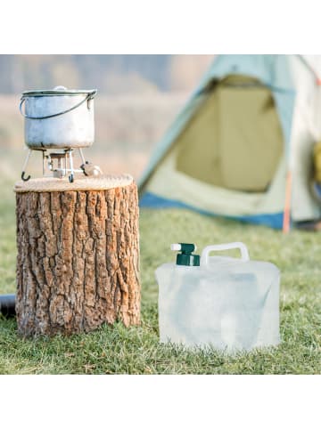 4x Faltkanister in Transparent/ Grün - 20 Liter