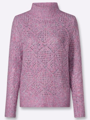 WITT WEIDEN Stehkragen-Pullover in orchidee-meliert