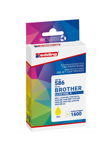 edding Druckerpatrone ersetzt Brother LC3219XLY yellow