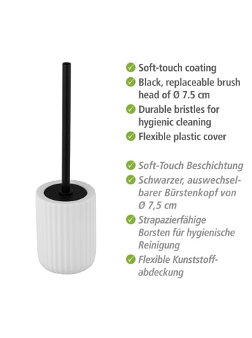 Wenko WC-Garnitur Belluno Weiß Keramik, Keramik WC-Garnitur Mod. Belluno Weiß, Keramik WC-Garnitur Belluno Weiß in Weiß