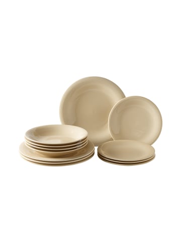 like. by Villeroy & Boch Starter Teller Set 12tlg. Color Loop Sand in beige