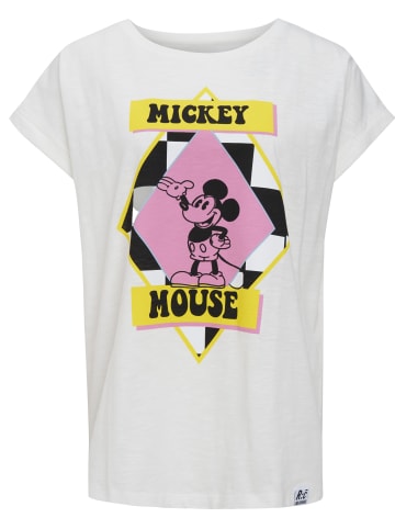 Recovered T-Shirt Mickey Mouse Pop Colour in Beige