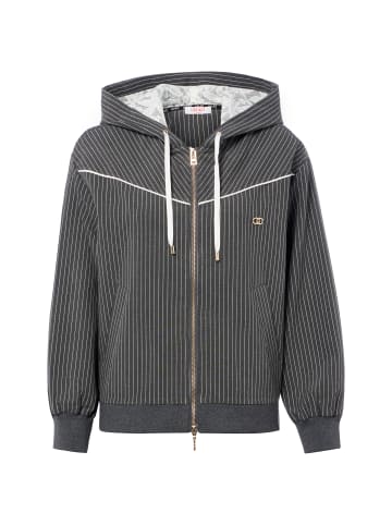 Liu Jo Sweatjacke in anthrazit weiß - 0001
