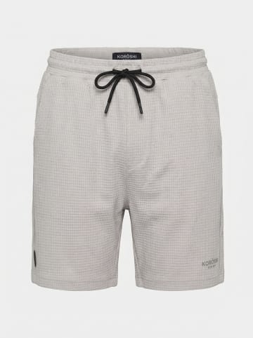 KOROSHI Technische jogging-shorts für männer in grau