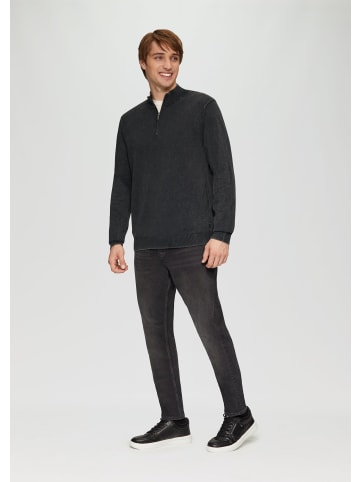 QS Strickpullover langarm in Schwarz