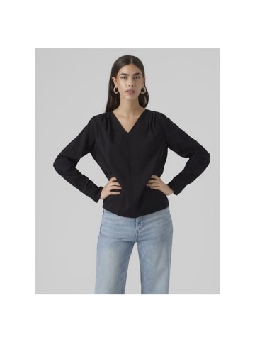 Vero Moda Langarmbluse in Black