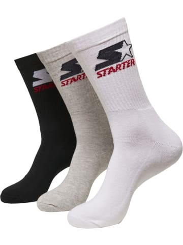 STARTER Socks in heathergrey/black/white