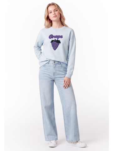 myMo Women Sweatshirt in Light Blue