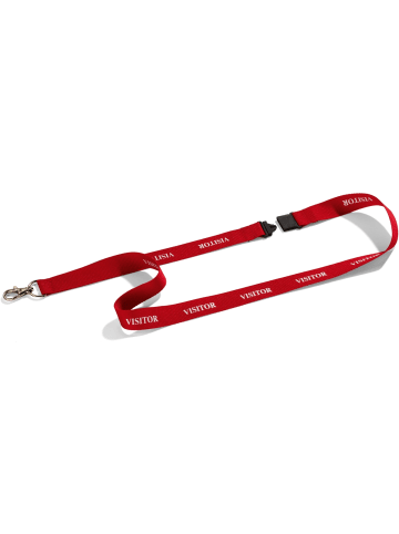 Durable Textilband 20 -Visitor- 44cm rot Packung mit 10 Stück