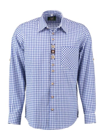 Gipfelstürmer Trachtenhemd 420007-2602 in blau