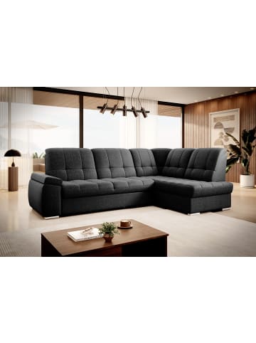 MF Design Saido Recamiere Rechts in Schwarz -  (L) 272 x (B) 272 x (H) 95 cm