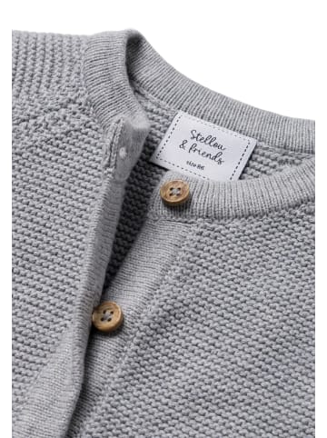 Stellou & friends Cardigan in light grey melange