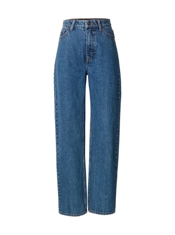 Mom Jeans in mid deep blue washed