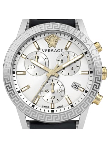 Versace Versce Damen Armbanduhr SPORT TECH Chronograph 40 mm VEKB00122 in schwarz