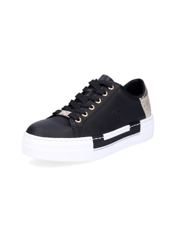 rieker Plateau Sneaker in Schwarz