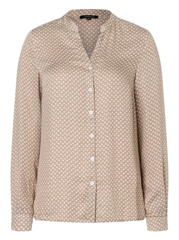 More & More Viskosebluse in circle twotone print beige
