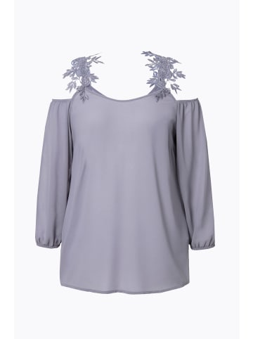 MIAMODA Bluse in bleigrau