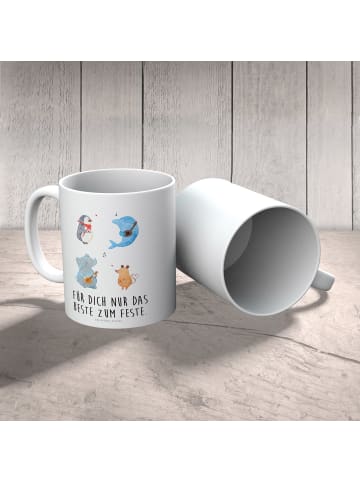 Mr. & Mrs. Panda Kaffeetasse Big Einheit mit Spruch in Weiß
