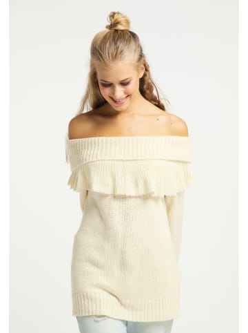 usha FESTIVAL Damen Strickpullover in Wollweiss