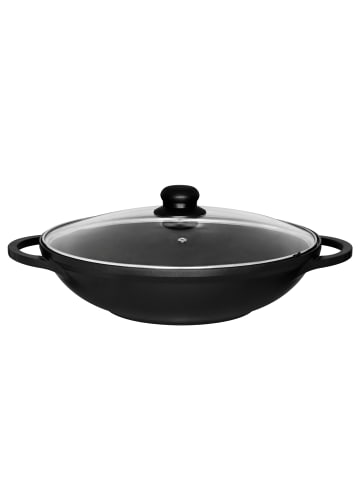 Maku Wok mit Glasdeckel in Schwarz, Ø 32 cm