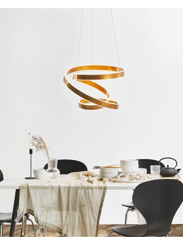 Beliani Pendelleuchten WANLI in Gold - (W) 50 x (H) 135 x (L) 50 cm