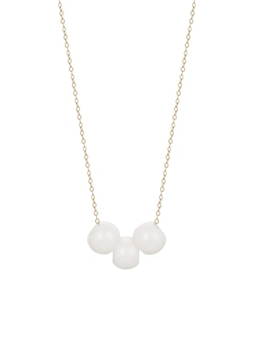 faina Women Necklace in Gold White