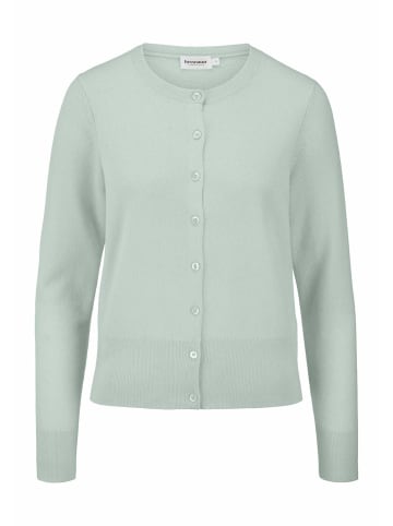 Hessnatur Strickjacke in polargrün