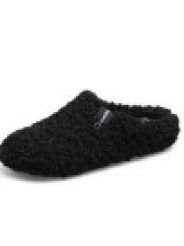 Verbenas Hausschuh YORK CURLY in Schwarz