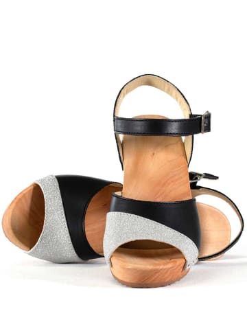 Woody Sandale in silber