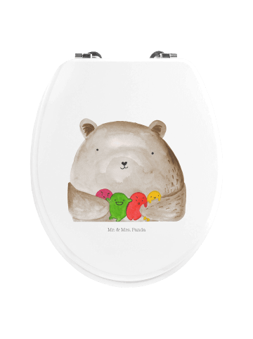 Mr. & Mrs. Panda Motiv WC Sitz Bär Gefühl ohne Spruch in Weiß