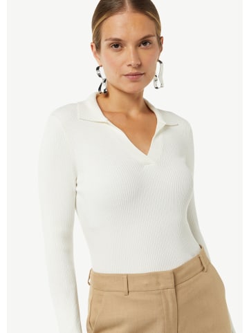 comma Strickpullover langarm in Weiß