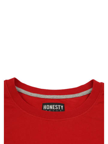 HONESTY RULES T-Shirt " Basic " in red