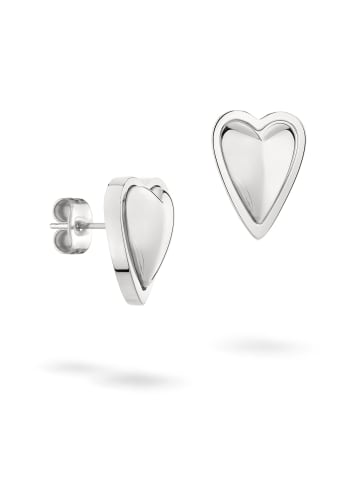 LIEBESKIND BERLIN Ohrstecker Metal Heart in silber